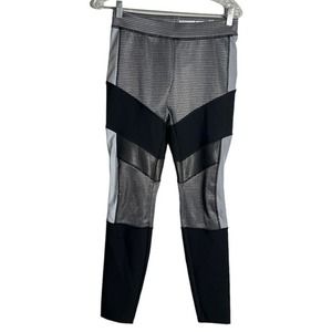 Alexander Wang‎ x H&M Pants Womens 6 Black Gray Reflective Multi Pattern Casual